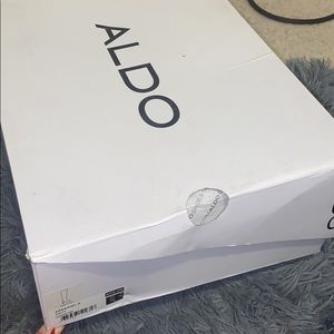 Aldo thigh high navy boots